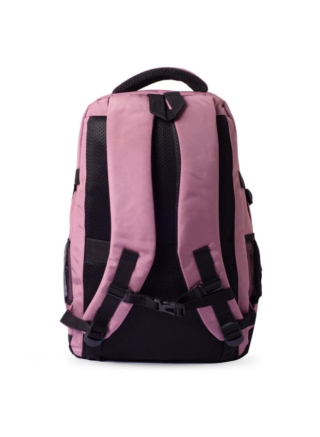 Black Unisex adult backpack with laptop compartment and pen pockets, multi-colored, 48x31x17 cm - Image 3